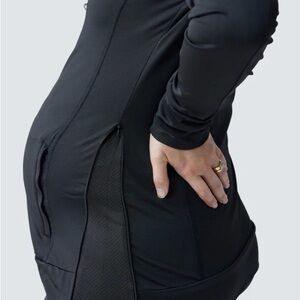 Black Long Sleeve Maternity Jacket